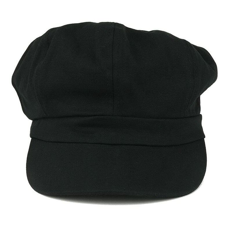Womens Newsboy Hat - 8 Panels 100% Cotton Vintage Cabbie Hat with Elastic Back